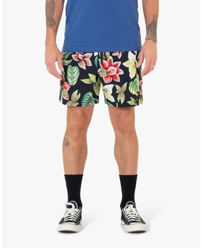 Hombre con Bañador Boardshort Deus Ex Machina Step Off Mesh 17" Negro floral