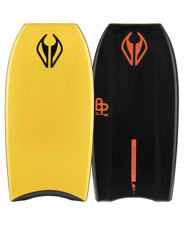 Tabla de Bodyboard NMD Ben Player AlphaFlex PFST K19 PP Quad Concave Amarillo-Negro