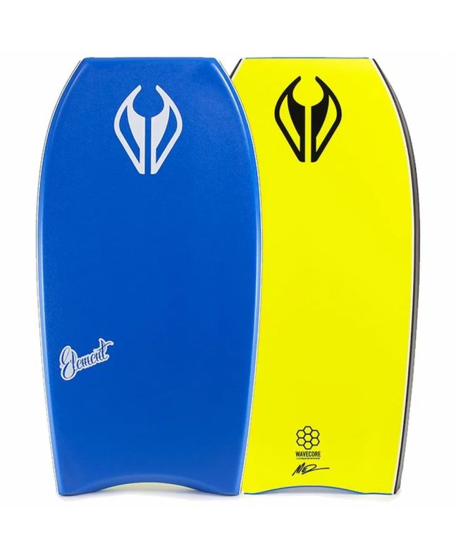 Tabla de Bodyboard NMD Element PE HD azul y amarilla