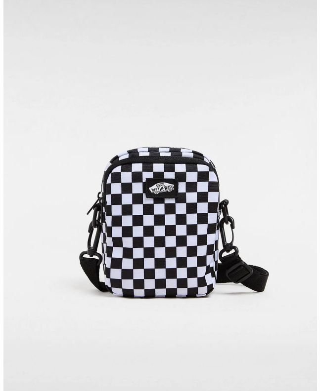 Bolso Bandolera Vans Go Getter Negro y Blanco Unisex