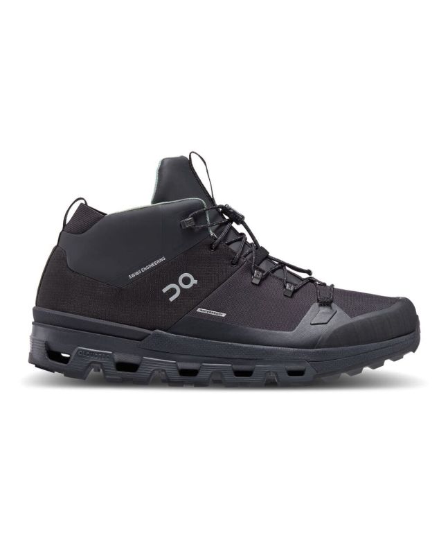 Botas de montaña On Running Cloudtrax Waterproof Negras para hombre