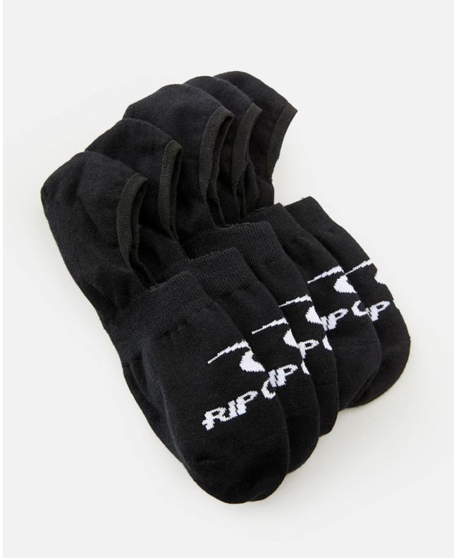 Pack Calcetines invisibles Rip Curl Invisi Sock 5-PK Negros 5 pares para hombre