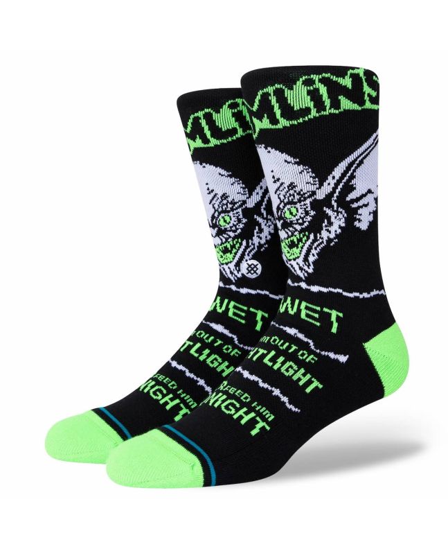 Calcetines Stance Gremlins Bright Light en color negro Talla L Unisex