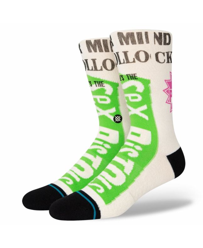 Calcetines Stance Bollocks Crew Sex Pistols blancos Unisex