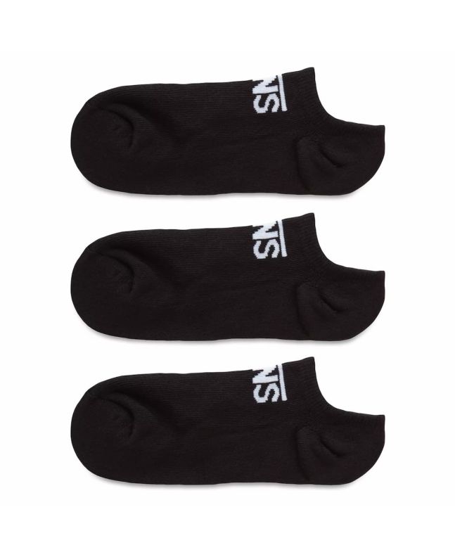 Pack 3 pares de Calcetines Invisibles Vans Classic Kick Negros para niño