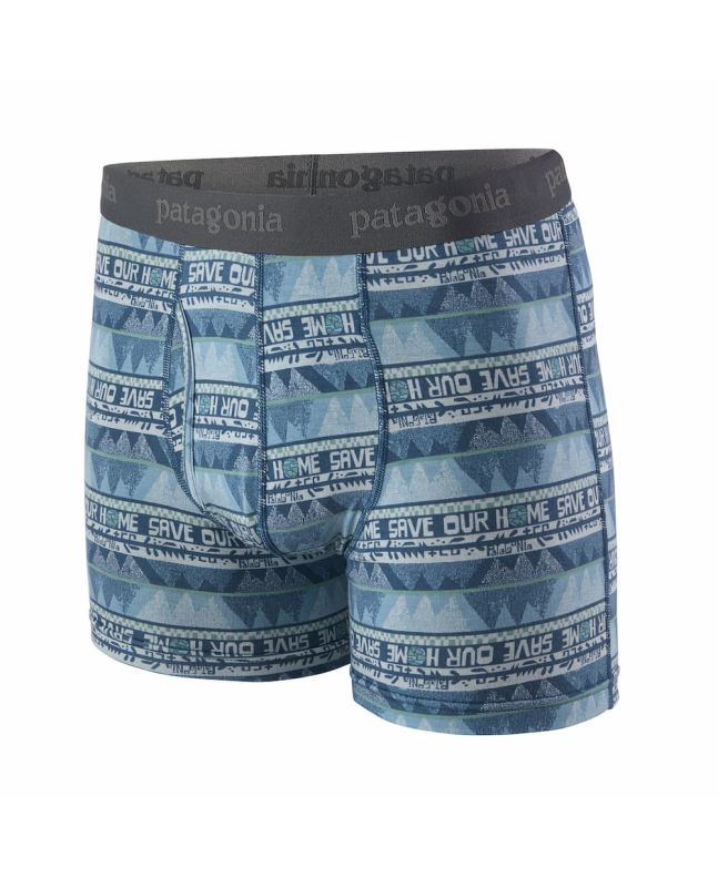 Calzoncillos Patagonia M's Essential Boxer Briefs 3" Home Dolomite Blue para hombre 