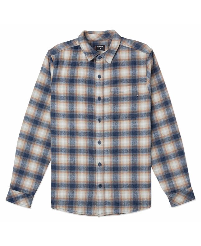 Camisa de franela Hurley Portland Heavyweight Iron Ore para hombre
