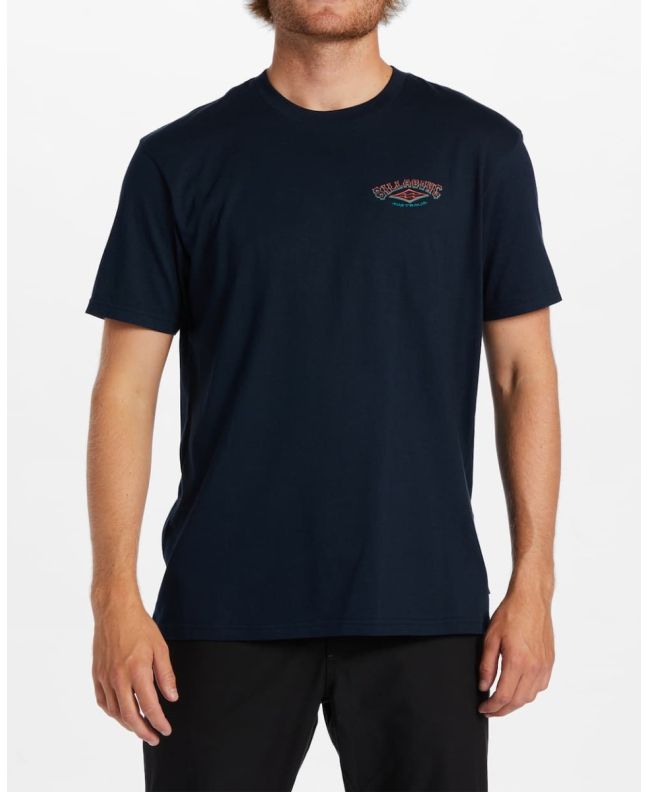 Hombre con Camiseta orgánica de manga corta Billabong A/Div Arch Azul Marino 