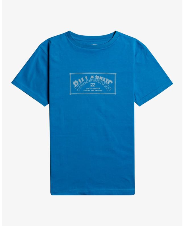 Camiseta de manga corta Billabong Arch azul para niños de 8 a 16 años