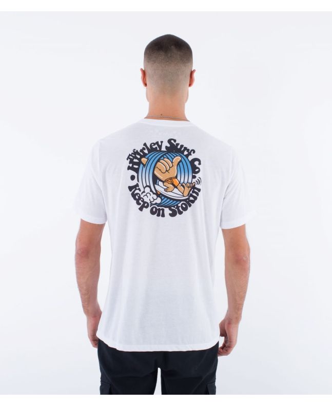 Hombre con Camiseta de manga corta Hurley Everyday Stokin Blanca 