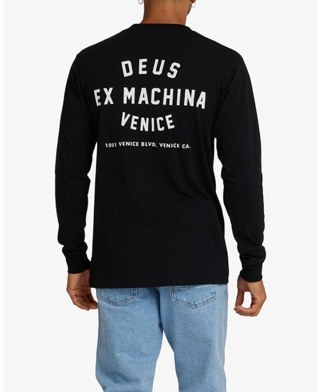Hombre con Camiseta de manga larga Deus Ex Machina Venice Address Negra 