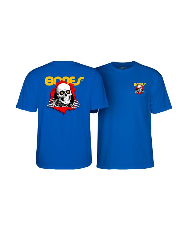 Camiseta de manga corta Powell Peralta Youth Ripper Azul para niño