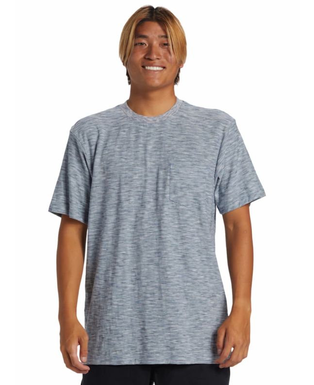 Hombre con Camiseta orgánica de manga corta con bolsillo Quiksilver Kentin Azul