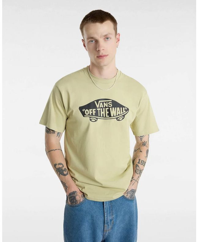 Hombre con camiseta de manga corta Vans Style 76 Beige
