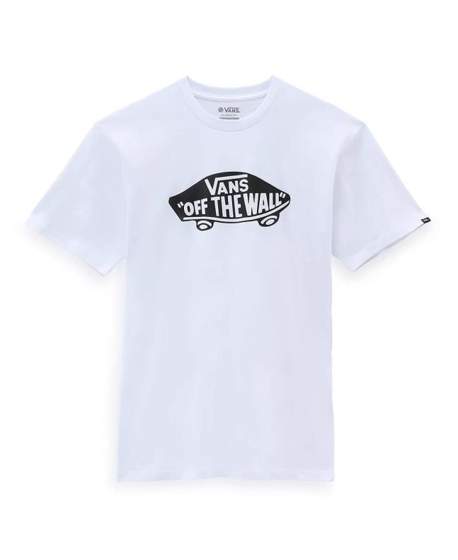 Camiseta de manga corta Vans Style 76 Blanca con logo negro para hombre