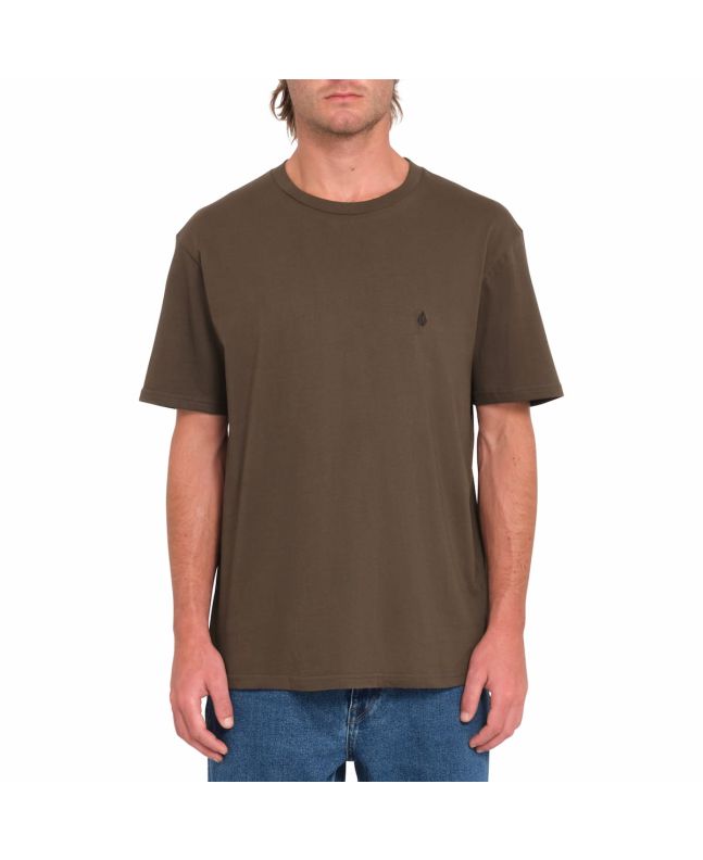 Hombre con camiseta orgánica de manga corta Volcom Stone Blanks Wren 