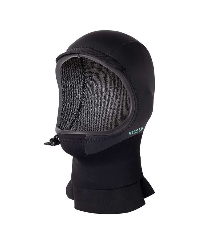 Capucha de neopreno Vissla North Seas 3mm Hood negra para hombre