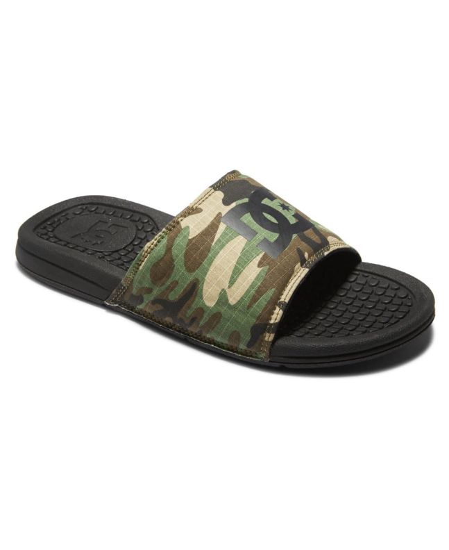 Chanclas DC Shoes Slider Bolsa negras camuflaje para hombre
