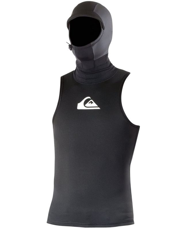 Top de neopreno sin mangas con capucha Quiksilver Syncro Polypro 2mm para hombre 
