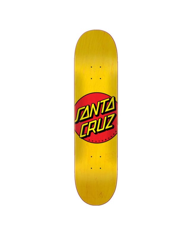 Tabla de Skate Santa Cruz Classic Dot 7.75 x 31.61" amarilla