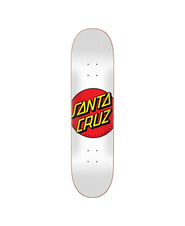Tabla de Skate Santa Cruz Classic Dot 8.00" x 31.62" blanca 