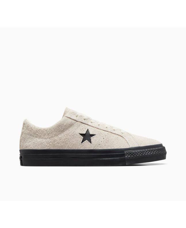 Zapatillas de Skate Converse CONS One Star Pro Shaggy Suede beige y negro para hombre