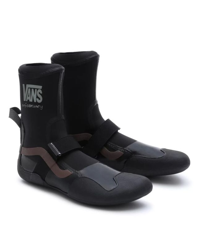 Escarpines de punta redonda con velcro Vans Surf Boot 2 Hi Michael February Negros