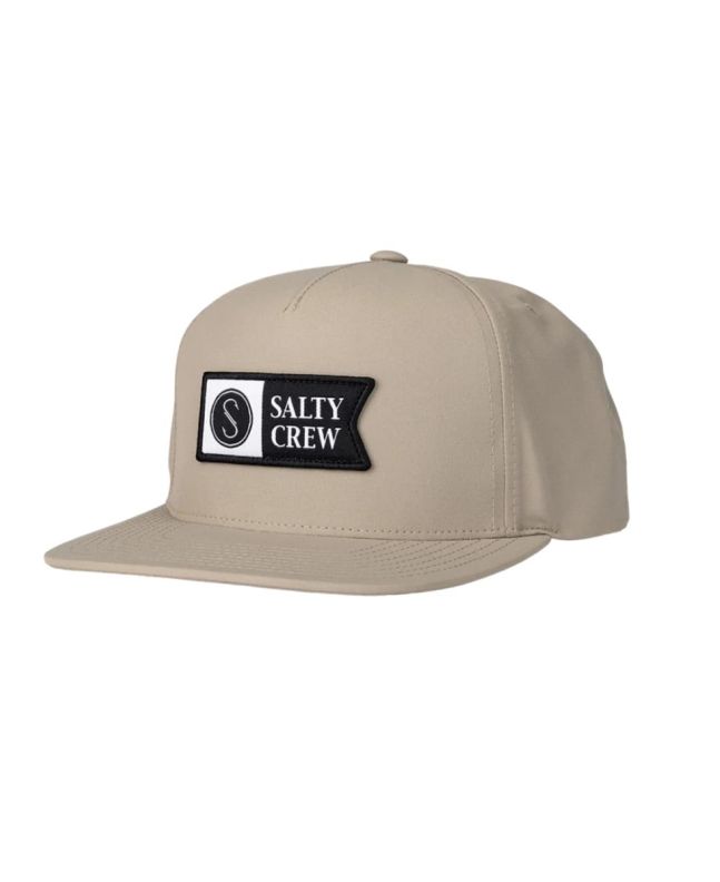 Gorra resistente al agua Salty Crew Alpha Tech 5 Panel Sand Dune para hombre
