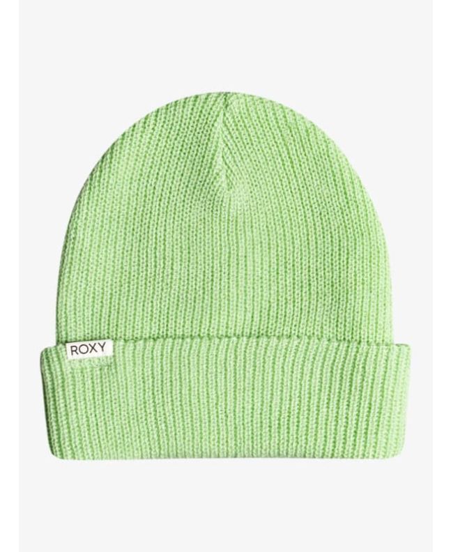 Gorro de punto Roxy Island Fox Verde para mujer