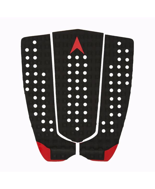 Grip para tabla de surf Astrodeck Flat and Fast No Arch Negro - Tail Pad 3 piezas