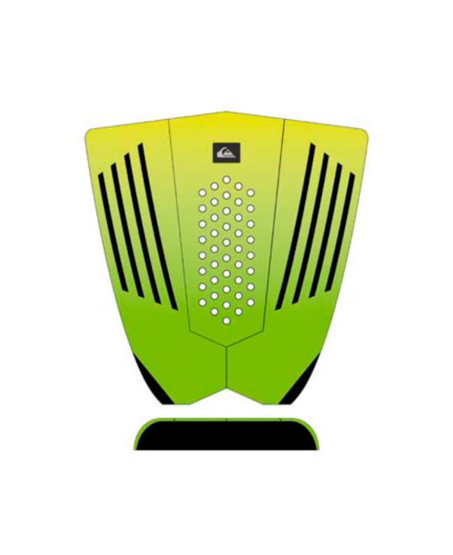 Grip para tabla de surf Quiksilver Grom Suit amarillo y verde lima - Tail Pad 3 piezas 