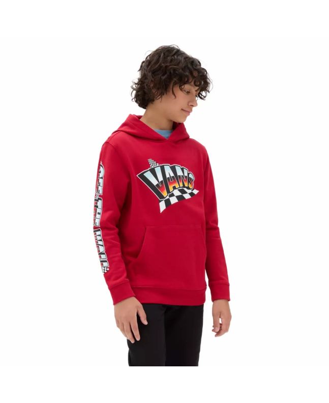 Niño con sudadera de capucha Vans Hole Shot Roja