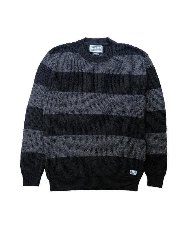 Jersey de invierno Vissla Creators Oaxaca Eco Crew Sweater Negro