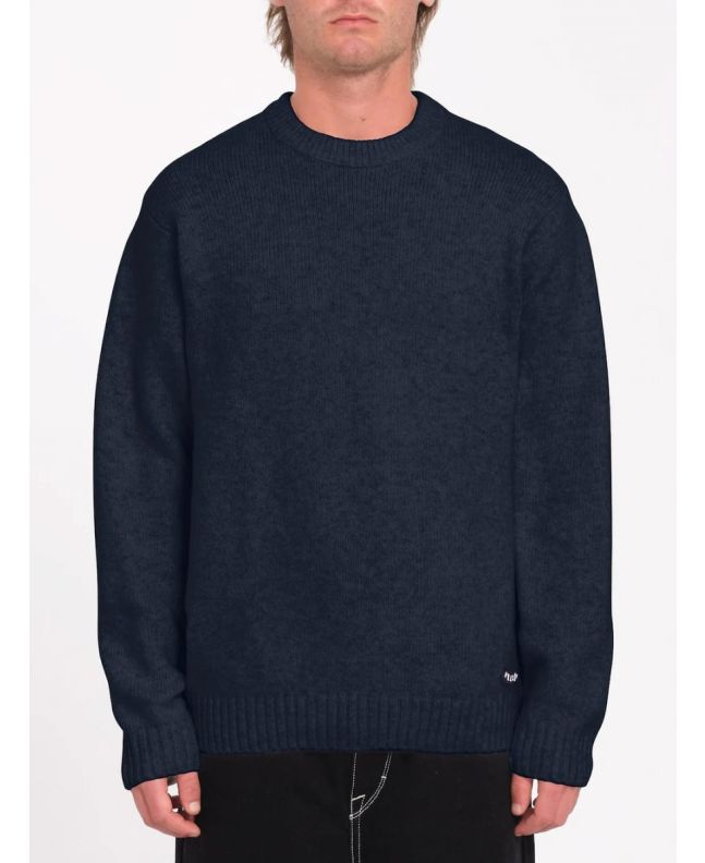 Hombre con jersey de punto Volcom Edmonder II Azul Marino