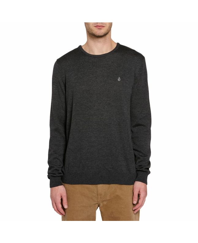 Hombre con Jersey Volcom Uperstand Sweater Negro