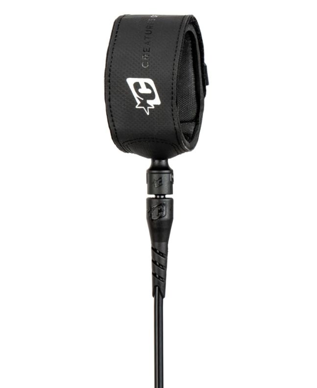 Invento para tabla de surf Creatures Superlite Pro 6' 7mm Leash Negro Plateado