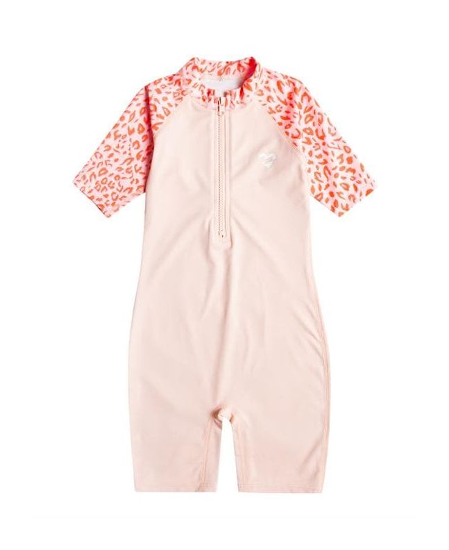 Mono de protección solar Billabong Billie Logo Combi rosa para bebé