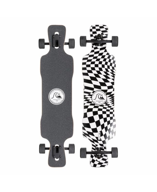 Longboard Quiksilver Check Mate  40" x 9,25" Blanco y Negro 
