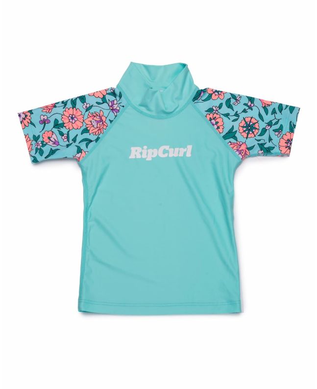 Licra de manga corta con protección UV 50 Rip Curl Mini Anak azul para niño