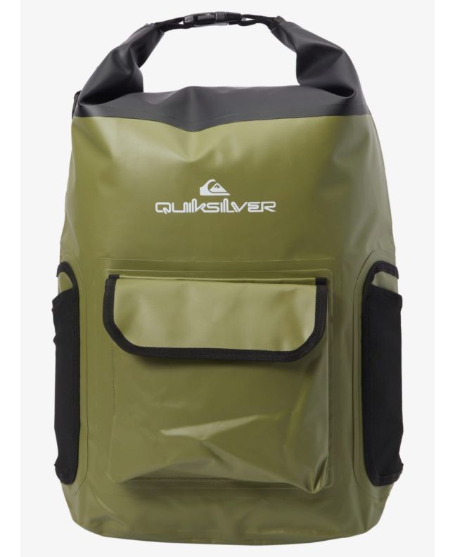 Mochila Mediana estanca para Surf Quiksilver Sea Stash 22L Verde Oliva Sea Spray