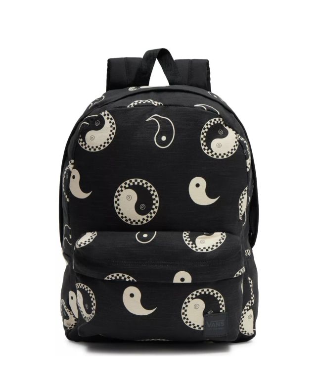 Mochila Vans Deana III 22L Negra con estampado Yin-Yang