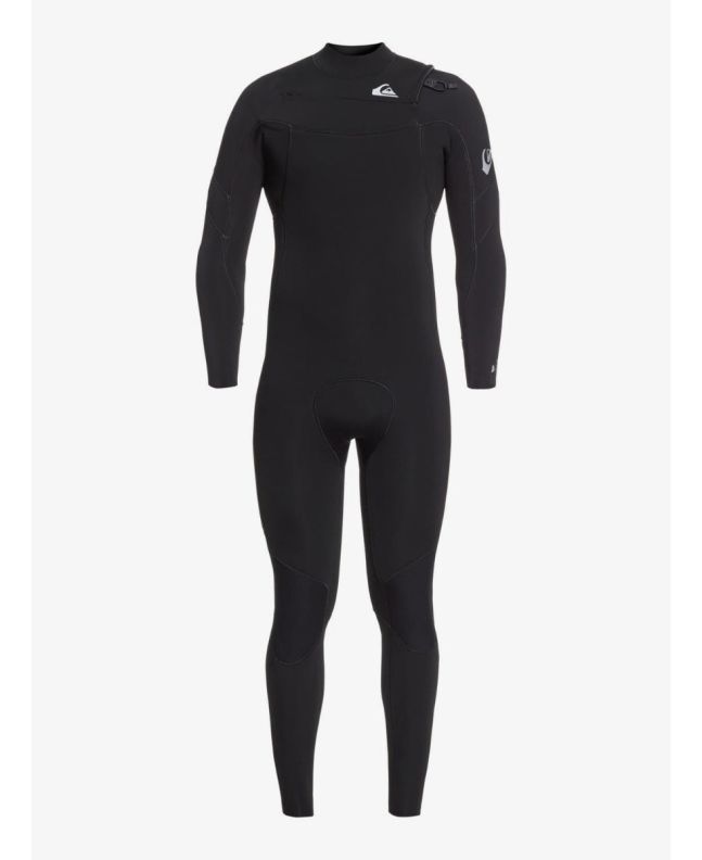Traje de neopreno GBS con cremallera en el pecho Quiksilver Syncro 5/4/3mm negro para hombre 