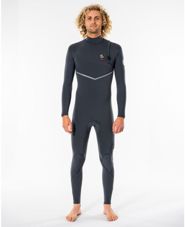 Traje de Surf de Neopreno sin cremallera Rip Curl E-Bomb Searchers 5/3mm en color gris para hombre 