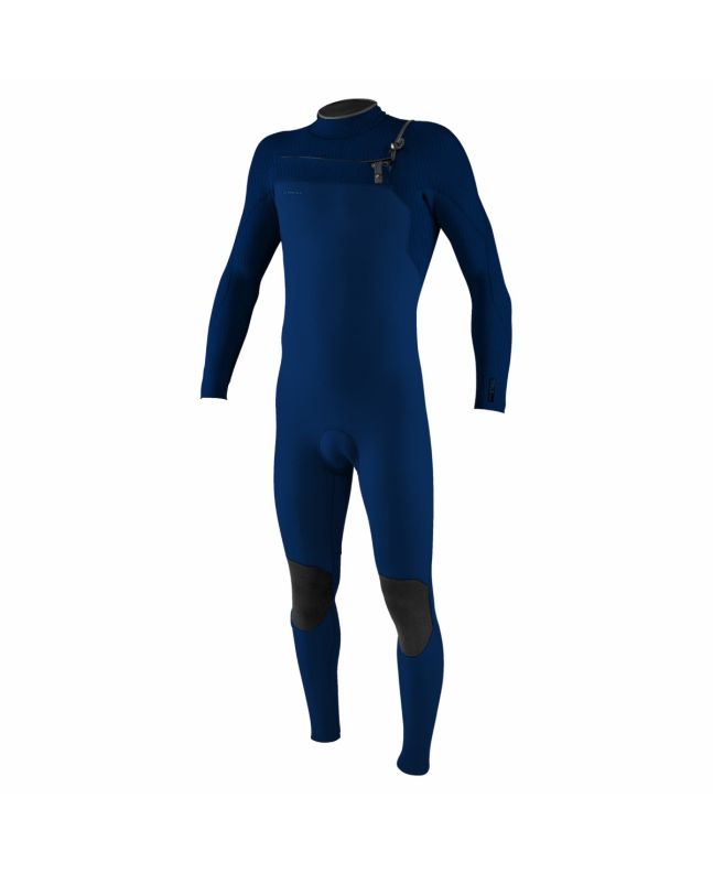 Neopreno con cremallera en el pecho O'Neill Hyperfreak 4/3 Plus azul marino para hombre 