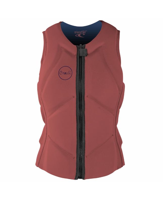 Chaleco de protección contra impactos O'Neill Slasher B Comp Vest rosa para mujer