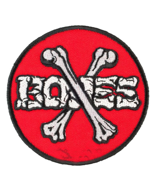 Parche para ropa Powell Peralta Cross Bones Rojo 3.5''