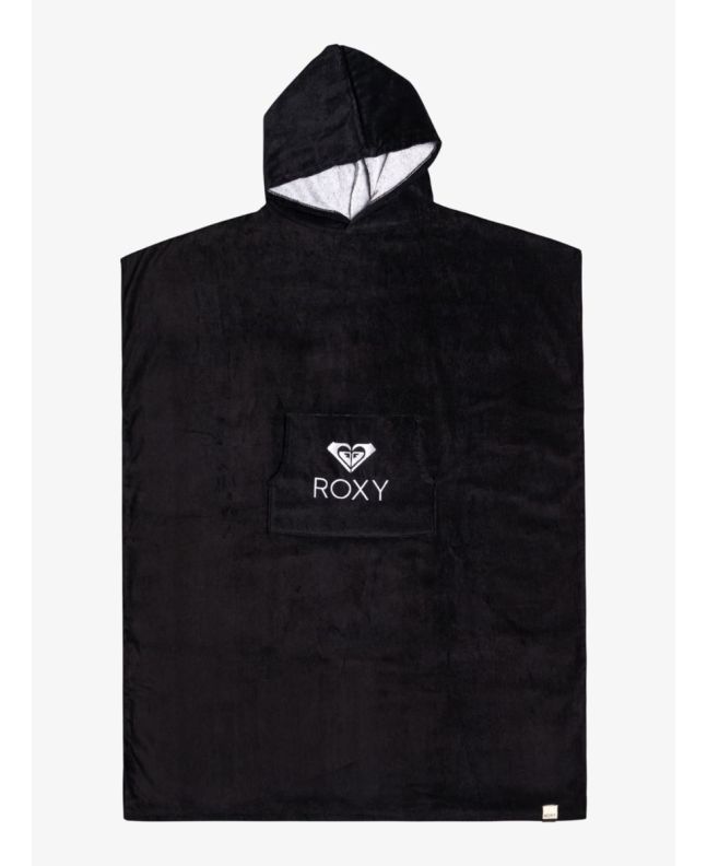 Toalla de playa con capucha Roxy Stay Magical Antracita para mujer