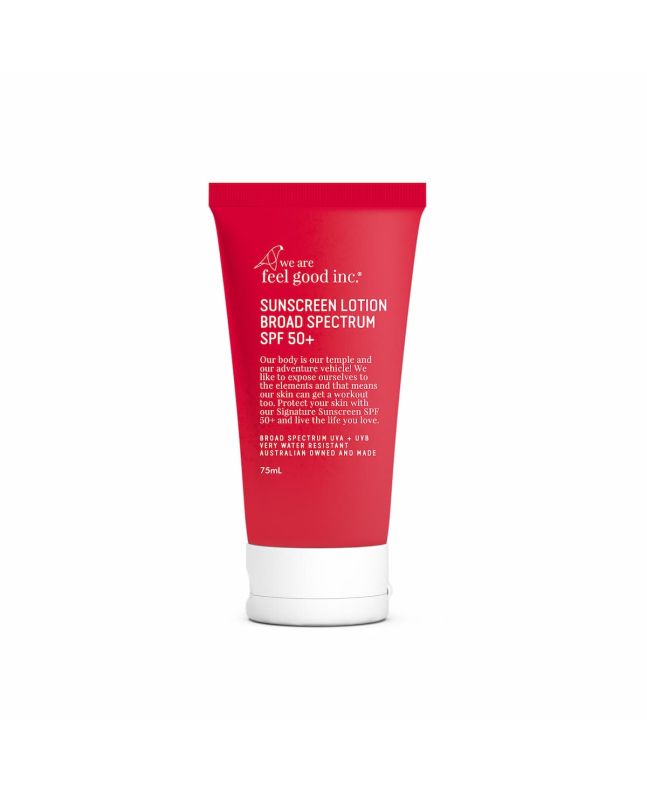 Protector solar de amplio espectro We are feel good inc Signature Sunscreen Lotion SPF 50+ 75ml