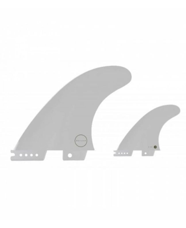 Quillas para tabla de Surf Deflow E2K EVO FCS 2 Blancas Thruster