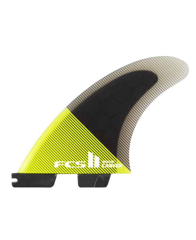 Quillas para tabla de surf FCS II Carver Performance Core Tri-Fins Acid Black Talla M